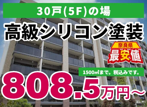 30戸（5F）の場合 高級シリコン塗装 808.5万円～